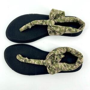 NWOT Sanuk yoga mat sling back sandals sz 7